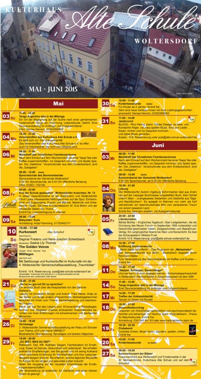 Programm Mai/Juni 2015