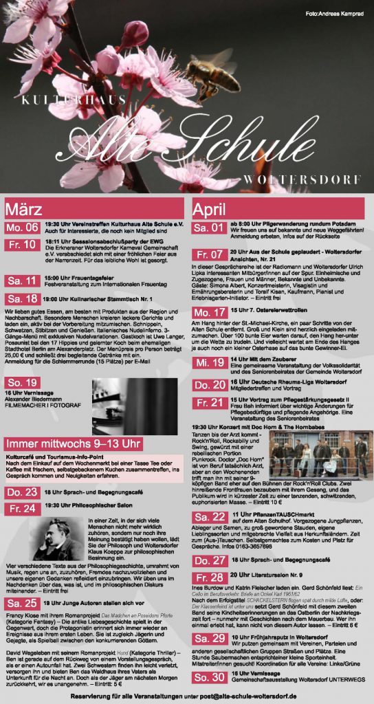 Programm März/April 2017