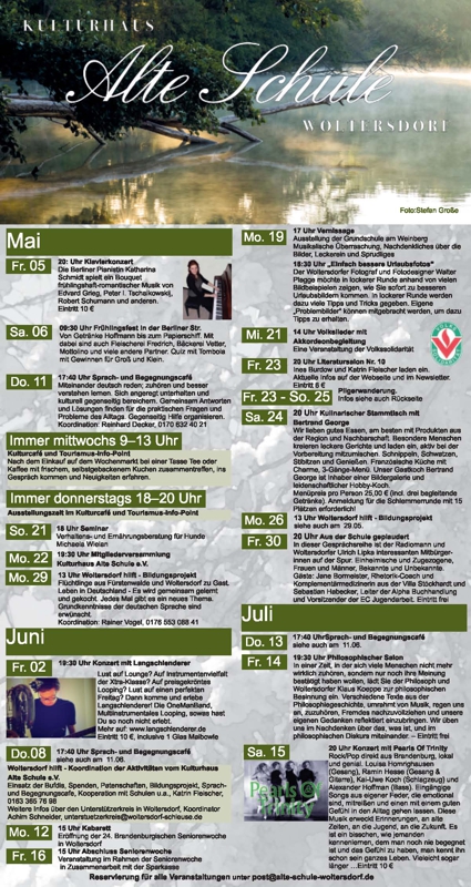 Programm Mai/Juni 2017