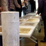 Die geborgene Grundsteinrolle der Alten Schule von 1881 Die geborgene Grundsteinrolle der Alten Schule von 1881