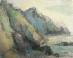 Johanna Görke - Steilküste im Gegenlicht